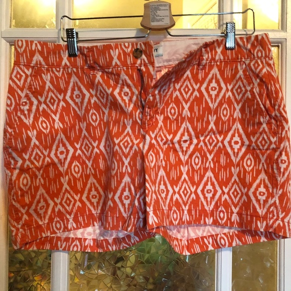 Old Navy orange ikat print Size - Picture 1 of 7